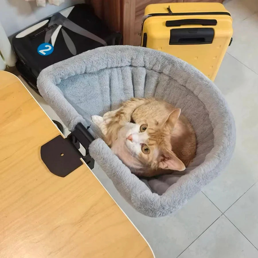 Folding Semi-Circular Cat Desk Hammock