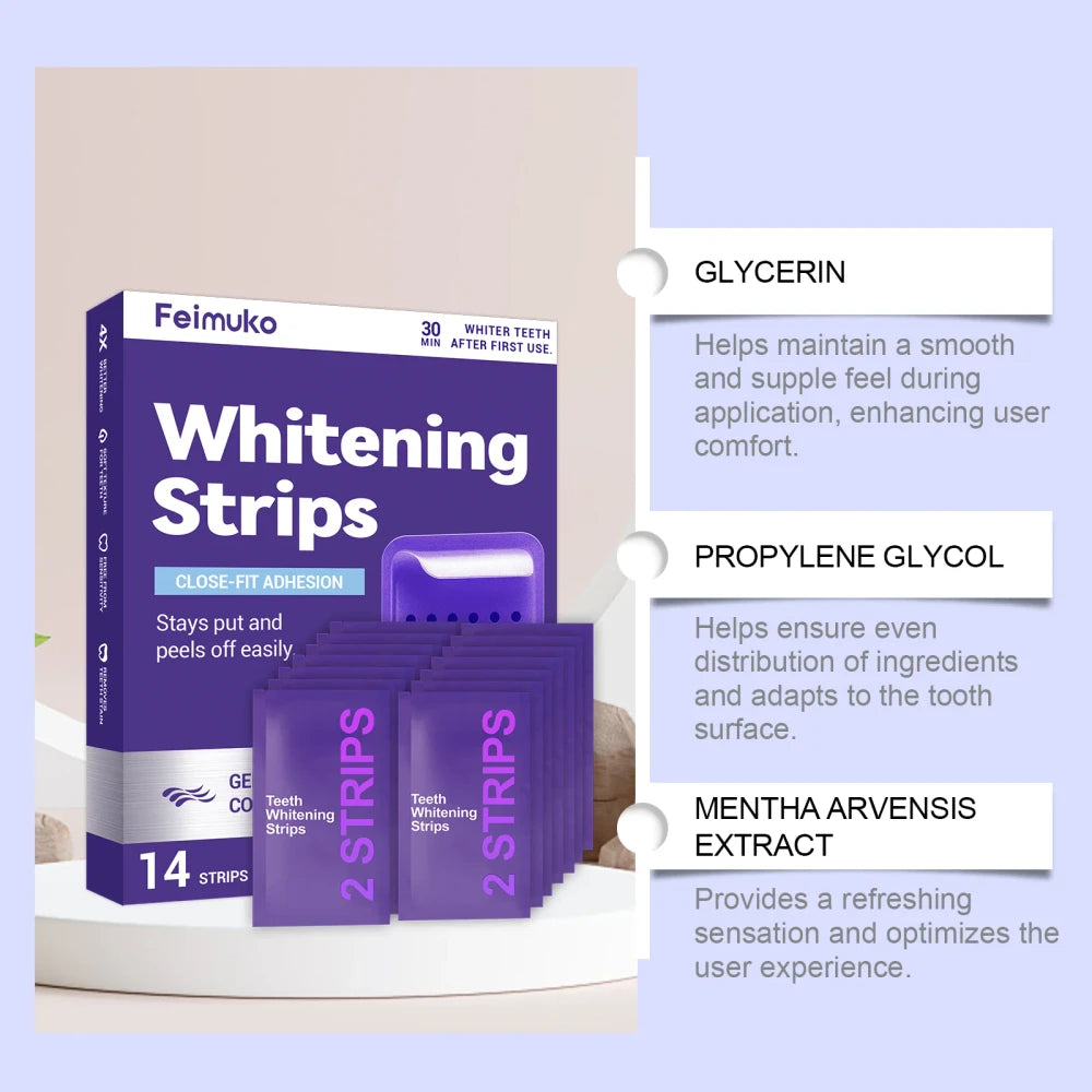 Purple Teeth Whitening Strips
