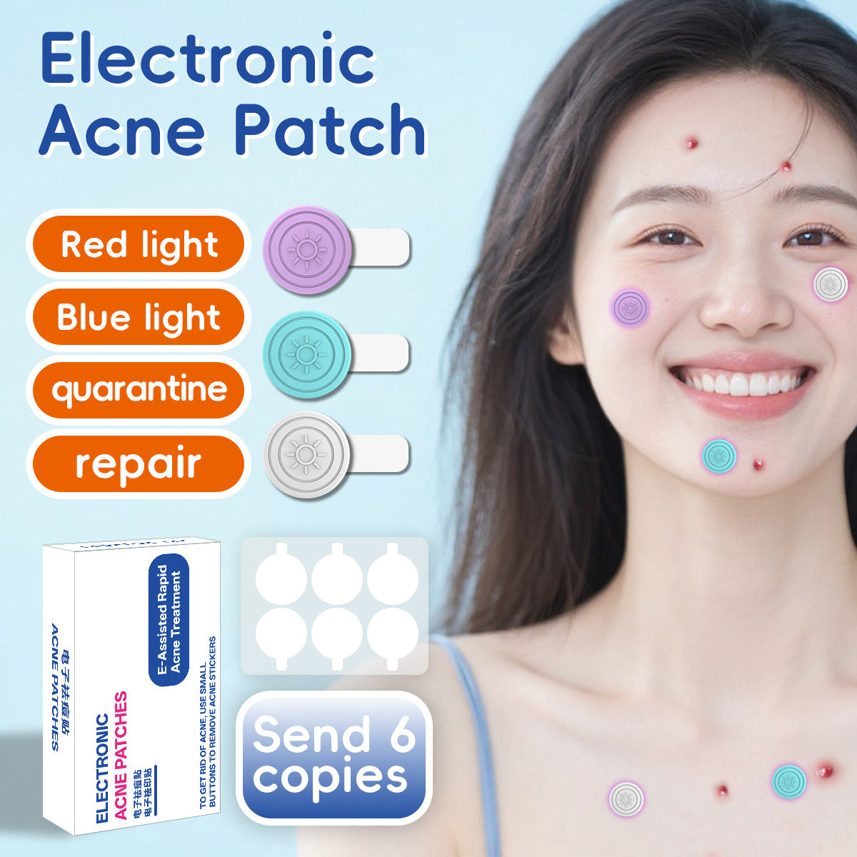Electronic pimple patch