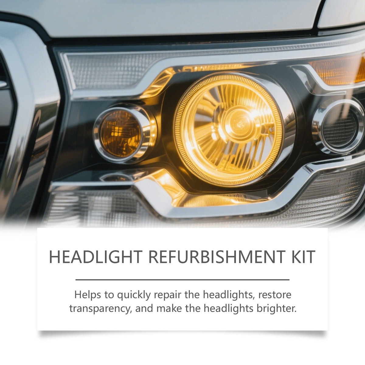 Homonth Car Headlight Restoration Kit with UV Protective Coating